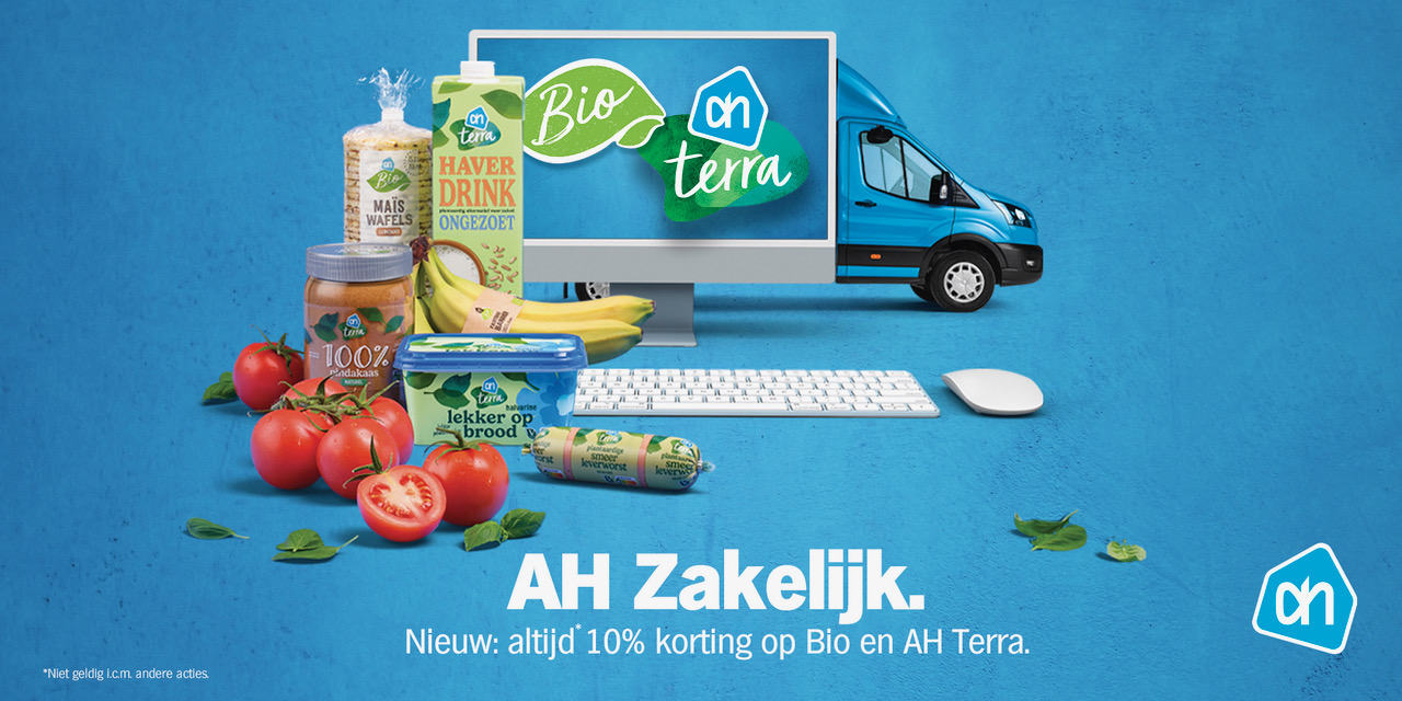 Albert Heijn helpt zakelijke klanten kiezen voor plantaardig en biologisch met standaard 10% korting