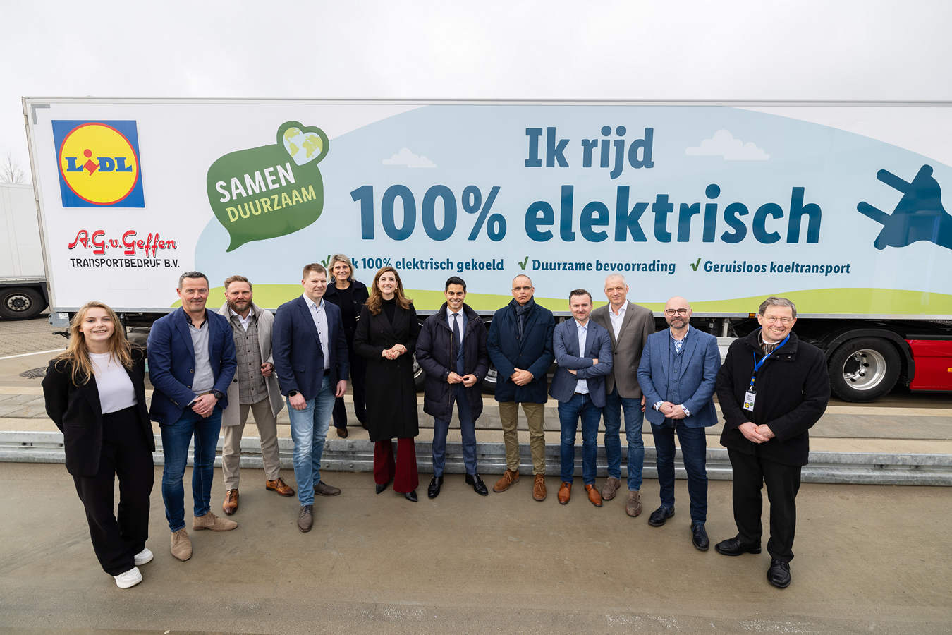 Lidl opent volgende snellaadplein voor vrachtwagens