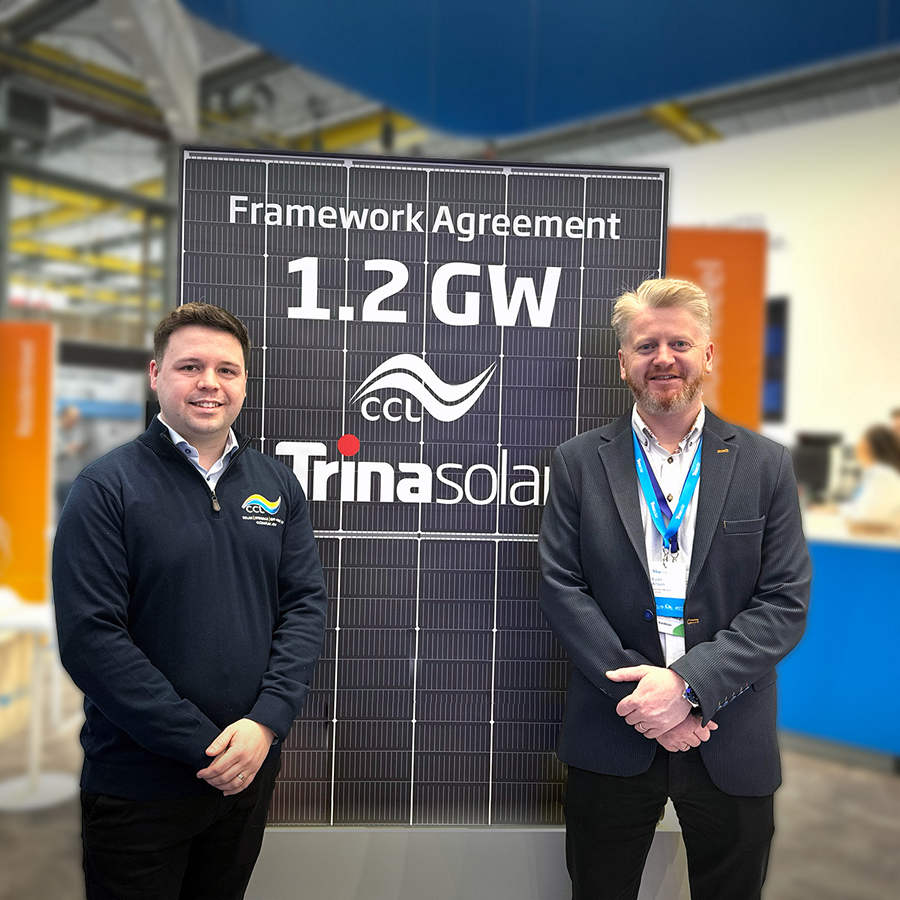 CCL Energy Group en Trina Solar kondigen raamovereenkomst van 1,2 GW aan