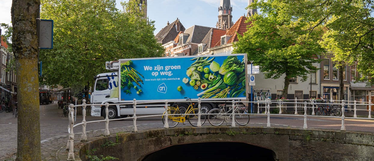 Albert Heijn in 2030 volledig emissievrije belevering van klanten en winkels