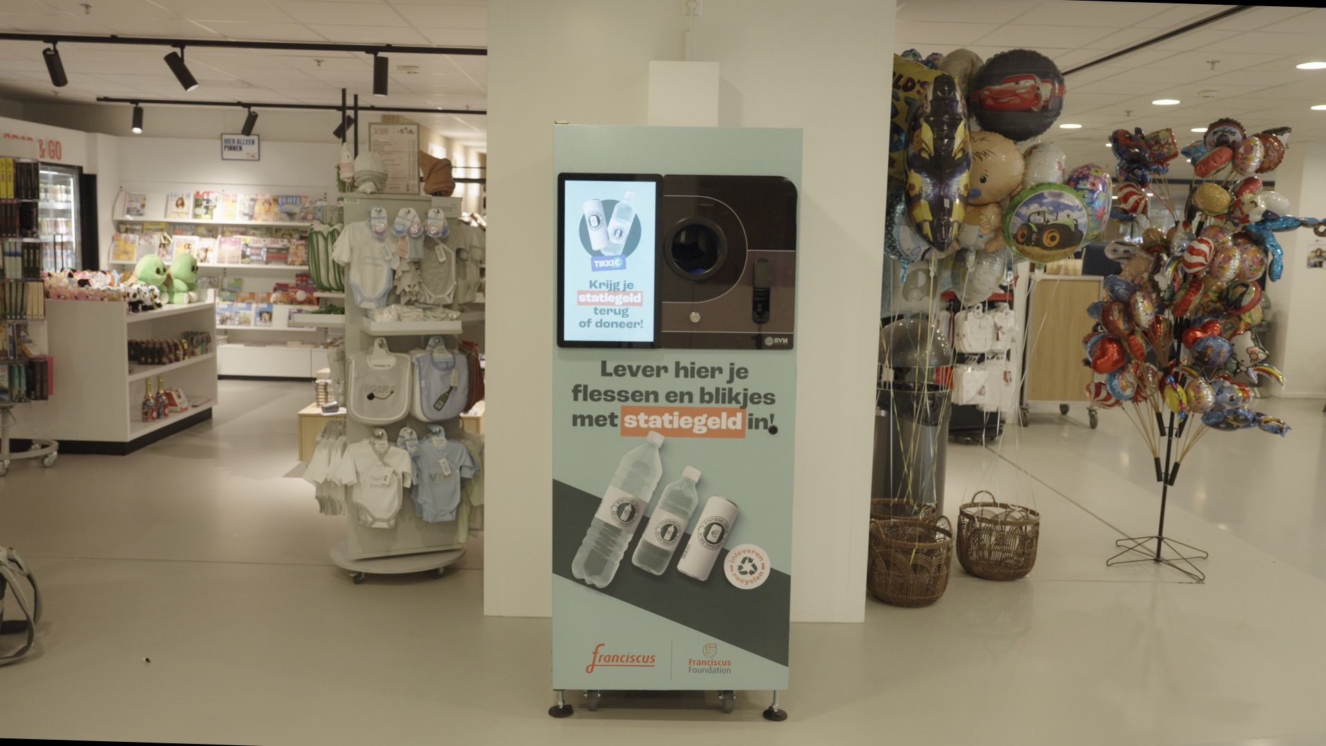 Eerste statiegeld innamemachine in Nederlands ziekenhuis