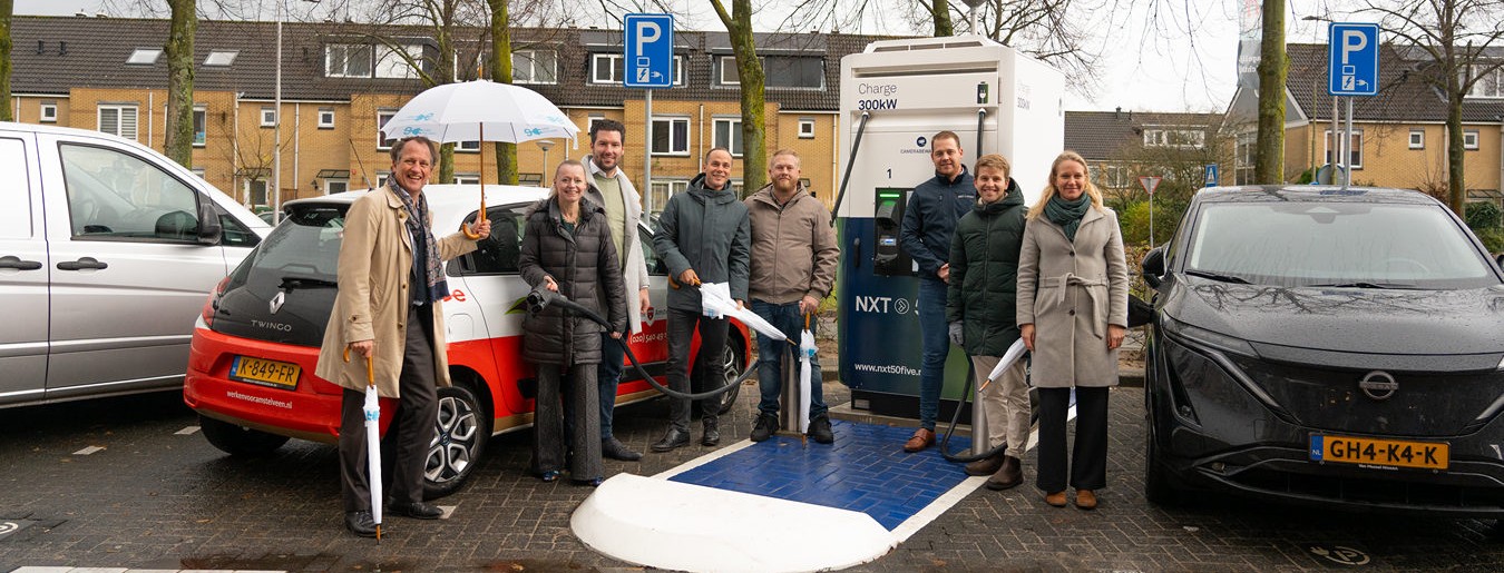 NXT 50five realiseert eerste openbare snelladers van de MRA-Elektrisch concessie in Amstelveen