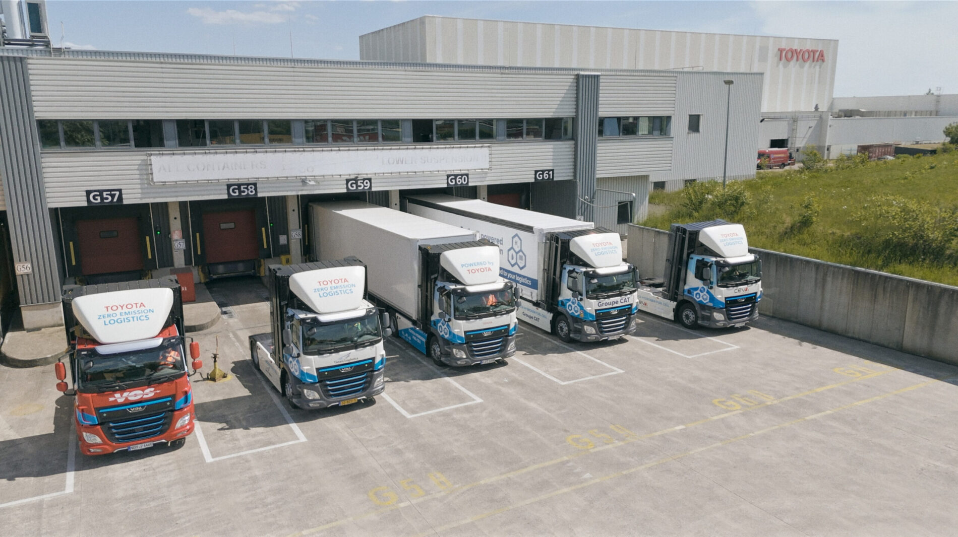 Toyota Motor Europe start met emissievrije logistiek met waterstof-brandstofcelvrachtwagens