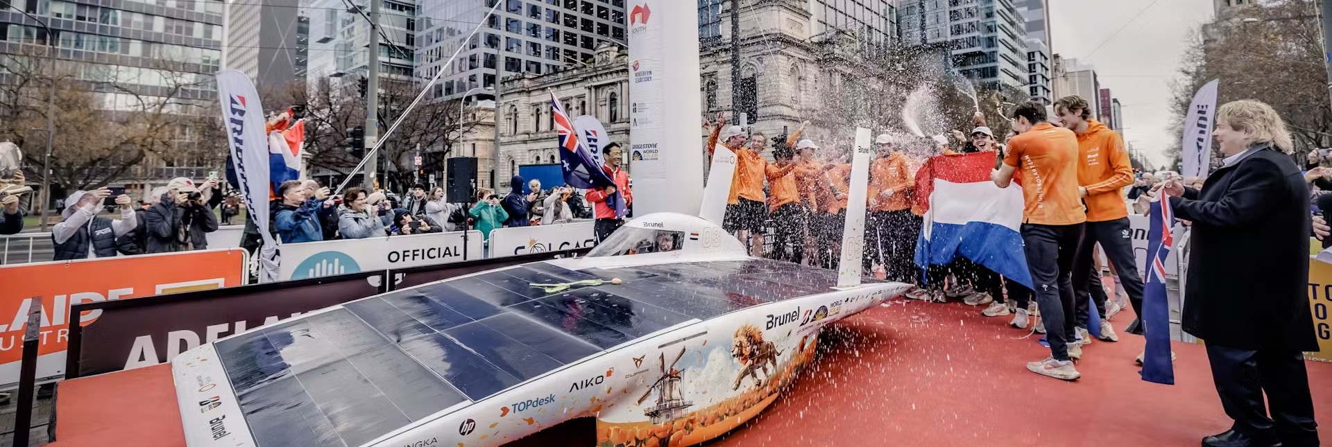 Brunel Solar Team wint wereldkampioenschap zonneracen in Australië