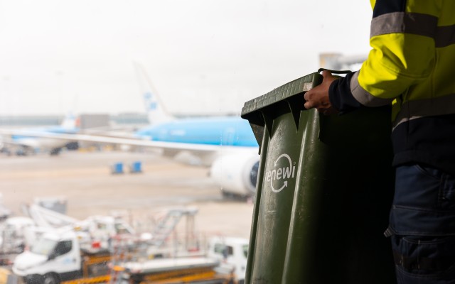 Primeur op Amsterdam Airport Schiphol: innovatieve technologie brengt afvalstromen in kaart