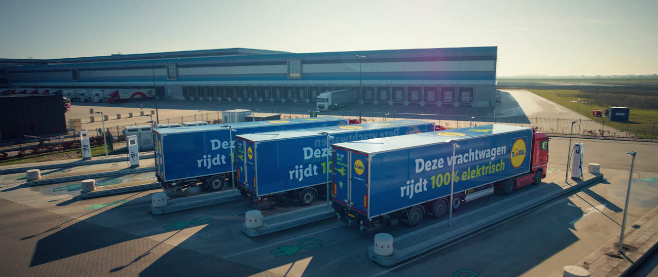Primeur Lidl Nederland: eerste retailer ter wereld die winkels volledig elektrisch bevoorraadt