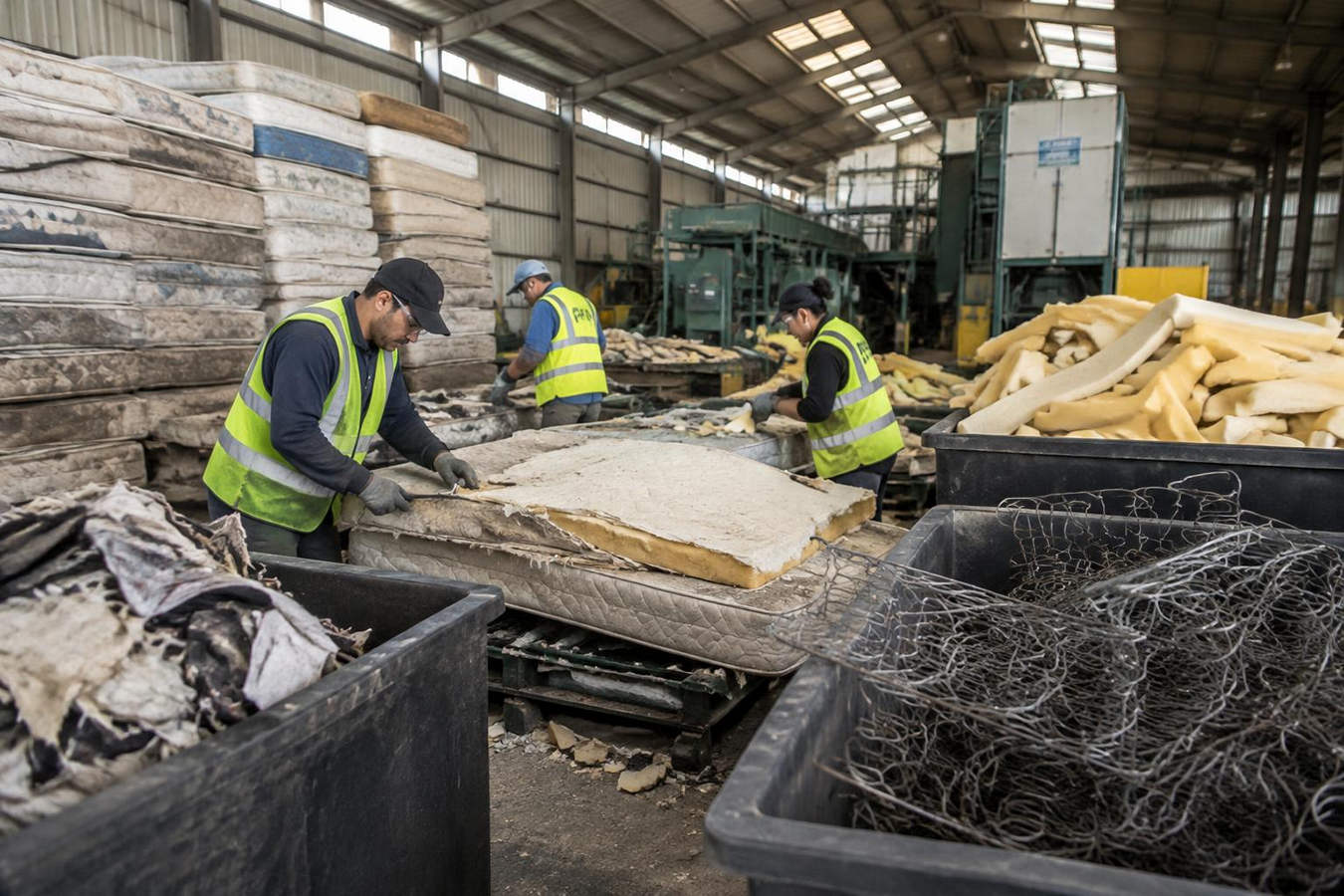 Nieuwe afspraken voor meer recycling van oude matrassen